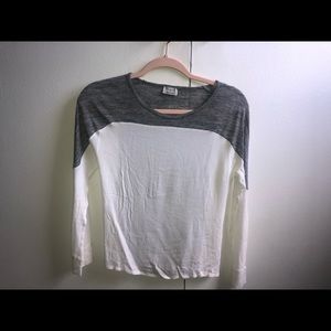 Linen material long sleeve shirt